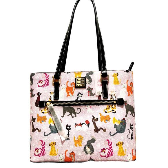 2024 Disney Parks Dooney & Bourke Disney Cats *Shopper Tote Purse Exact NEW